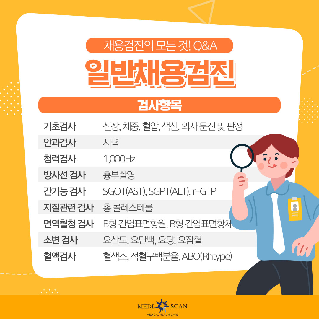 [강남 채용검진]신규채용자라면 미리 알아두면 좋은 점! - 카드뉴스 - 고객센터 - 메디스캔의원
